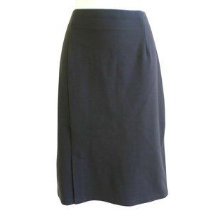 Eileen Fisher Pencil Ponte Skirt Front Thigh Vent Stretch Pull-On Washable M